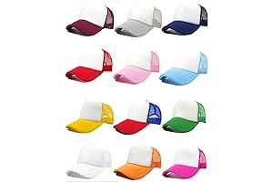 The Ultimate DIY Canvas: 12 Pack Blank Trucker Hats for Endless Customization