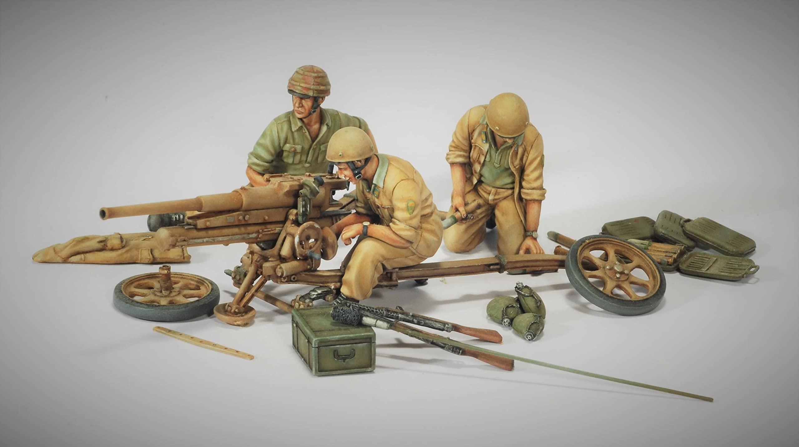 1/35 Harzfigur Modellbausätze GK WII Skydiver ITA. Kanone Unmontierter und unbemalter Bausatz 1284