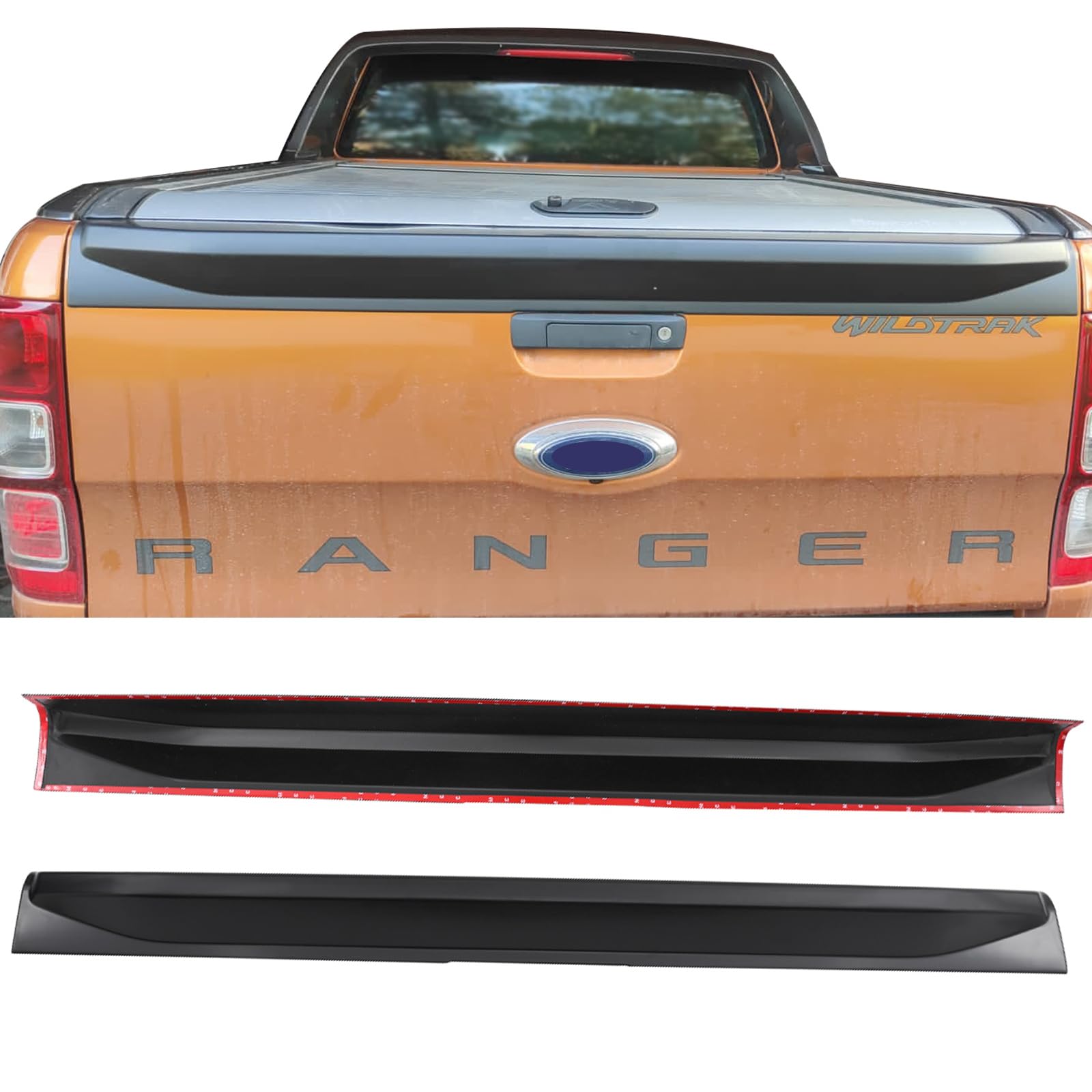 Protezione per paraurti posteriore per Ford Ranger 2012-2022, T6 T7 T8 XL XLT Wildtrak Raptor Tremor Limited Platinum
