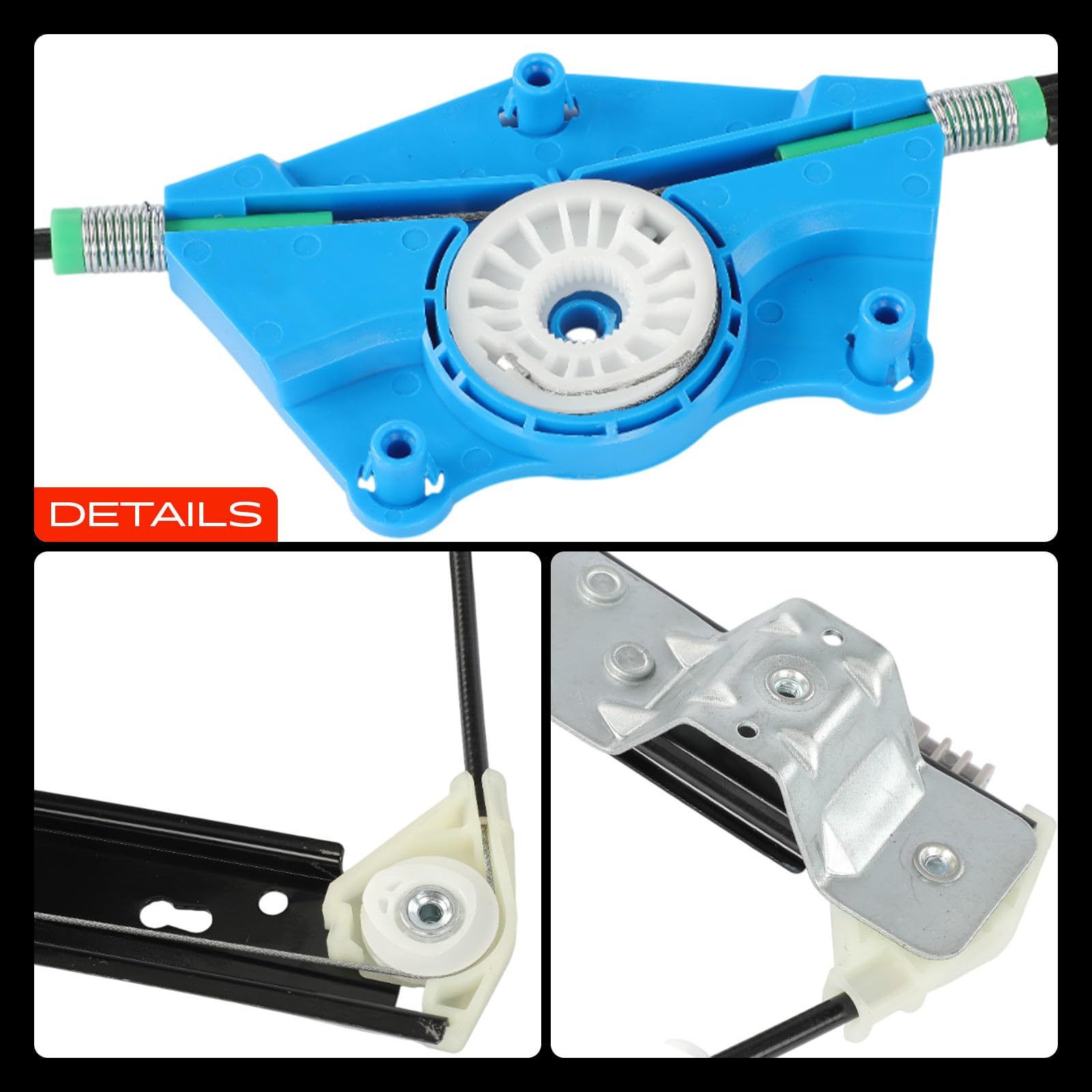 Frankberg Fensterheber Elektrisch Ohne Motor 4/5-Türer Vorne Rechts Kompatibel mit A4 8E2 B6 8EC B7 A4 Avant 8E5 B6 8ED B7 Exeo 3R2 3R5 Limousine Kombi 2000-2018 8E0837462B