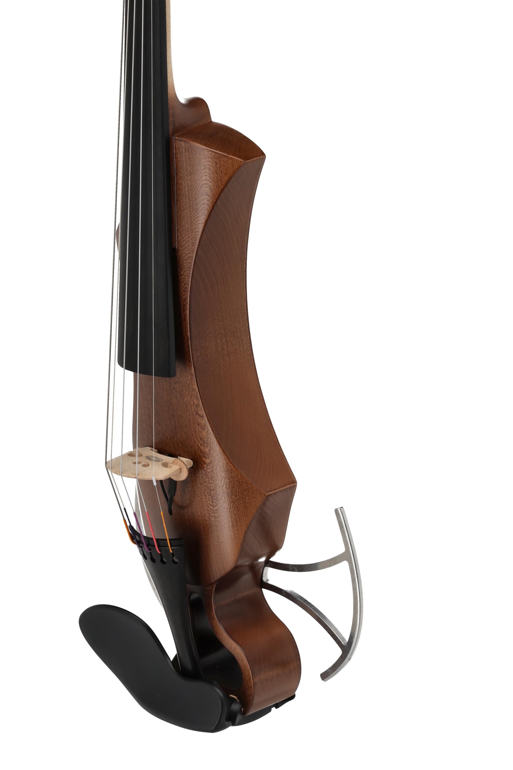 Violino elettrico GEWA, violino elettronico, Novita 3.0 oro-marrone con adattatore per poggiaspalla, 5 corde