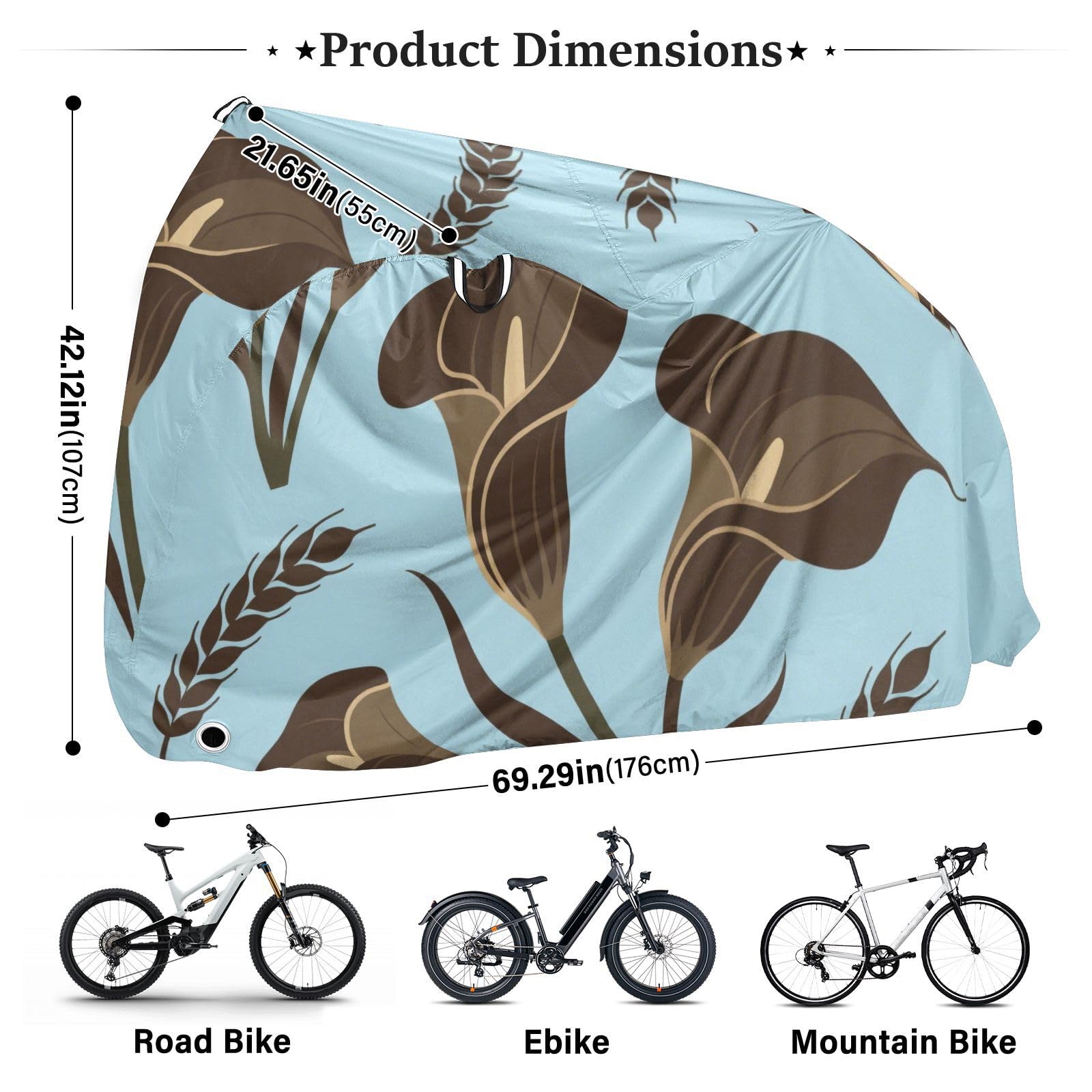 Housse de vélo étanche élégante avec trous de verrouillage pour intérieur ou extérieur - Convient à la plupart des capa para motocicleta