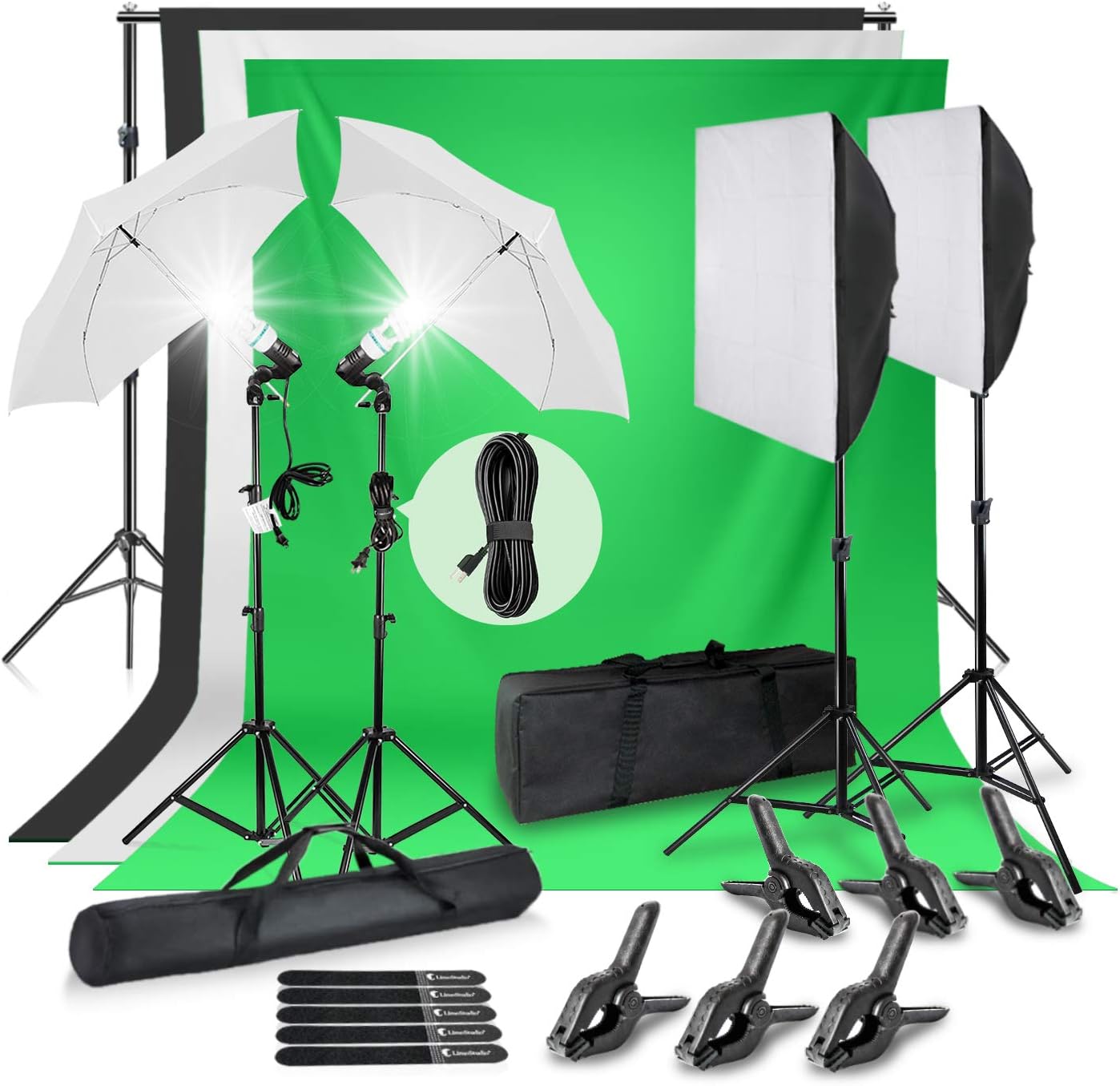 Amazon.com : LimoStudio 10 x 9.6 ft. Heavy Duty Backdrop Stand Studio ...