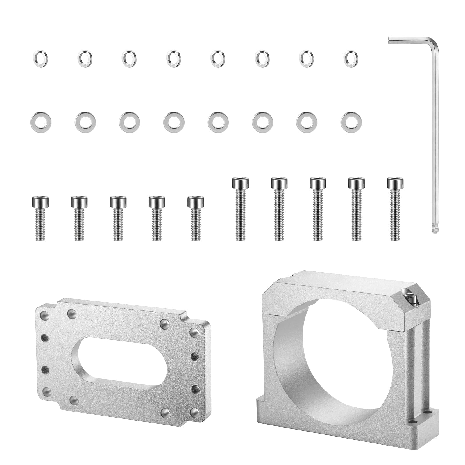 Genmitsu 2,2 kW CNC-Spindelmotor-Kit + Spindelmotorhalterung, 24.000 U/min, ER11-Spannzange mit vorverdrahtetem Frequenzumrichter und Pumpe für 4030V1/4030S/4030V2/2X2/4X4/6050
