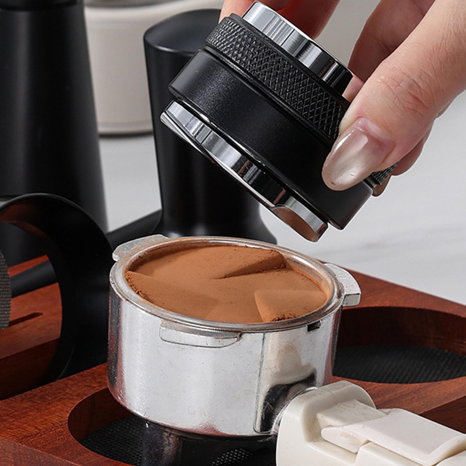 Kit de accesorios para espresso 51mm, juego de prensador de café