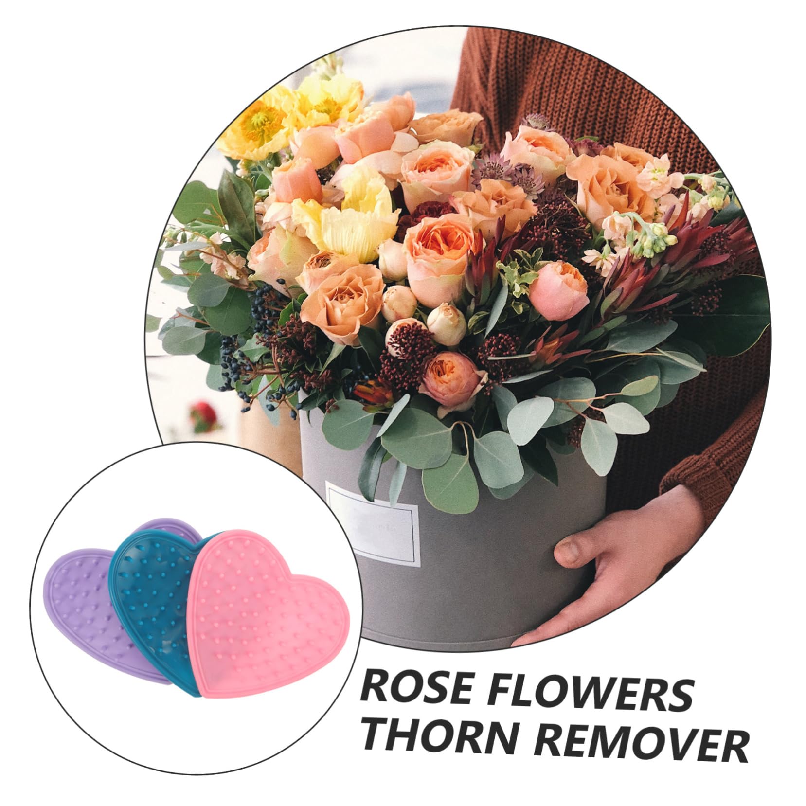 POPETPOP 5 Set Rose Thorn Remover Forniture Da Giardino Rimozione Del Silicone Attrezzo Per Togliere Le Spine Rose Detergente Per Steli Di Rosa Gel Di Silice 6 Pezzi*5