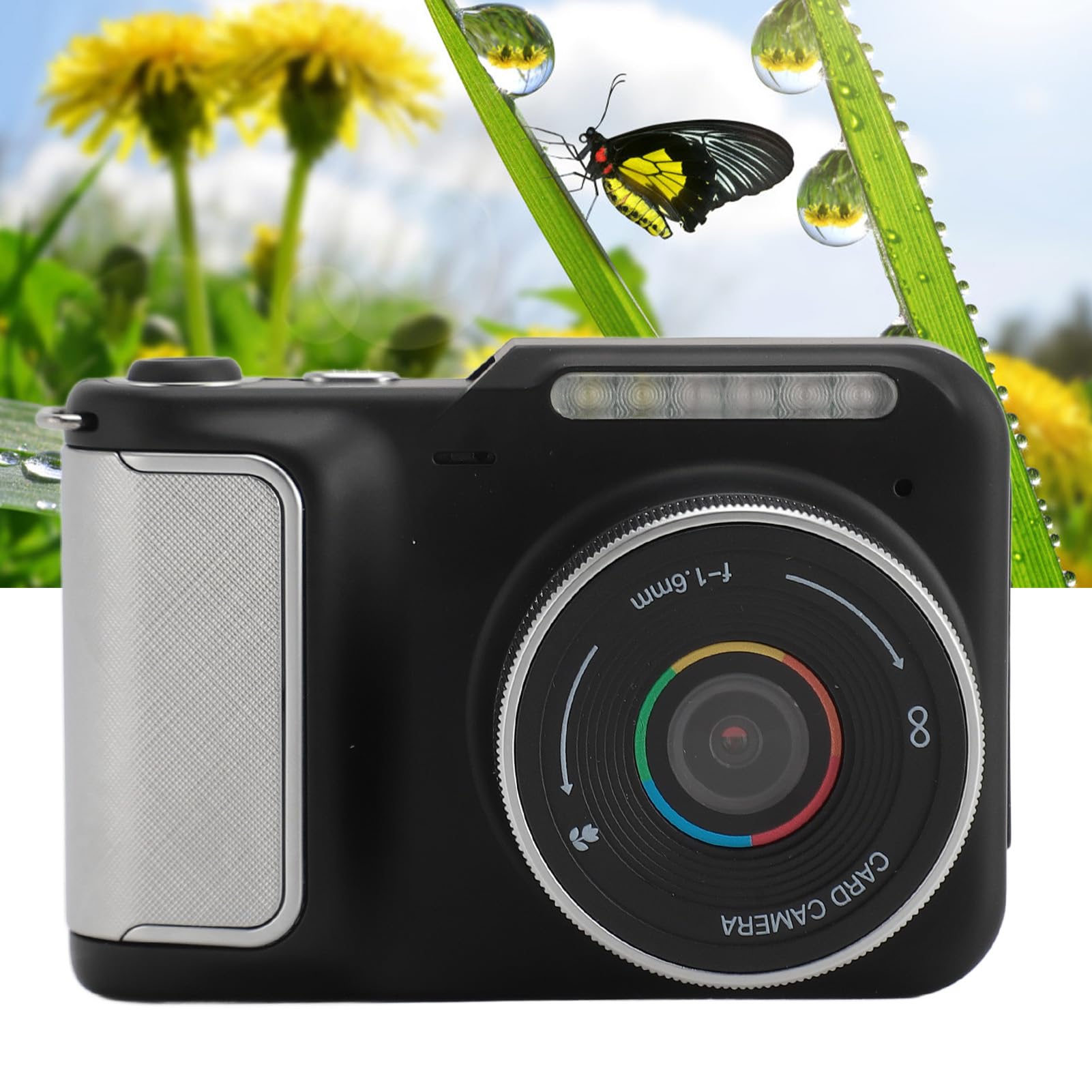 Fotocamera Digitale 4K da 48 MP, Visione Notturna, Time Lapse, Webcam, Rallentatore per Fotografia, Vlogging, Streaming Live