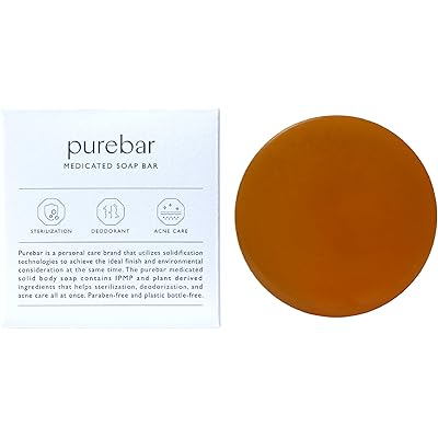 ピュアバー デリケートゾーン 石鹸 ワキガ 足洗いソープ 背中ニキビ 柿渋 ボディソープ デオドラント ソープ 低刺激 敏感肌 ボタニカル