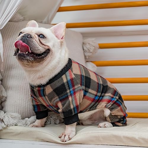 Miniatura 6 de SCENEREAL Pijamas para perros pequeños a grandes, suéter suave para mascotas, ropa cálida para cachorros, trajes enterizos para perros, invierno y