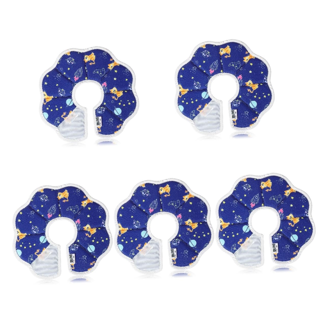 INOOMP 5stücke Kitten Cone Alternative Faltbarer Wasserdichter Cat Collar Für Katzen Und Kätzchen Schützt Vor Lecken Und Wunden Nach Operationen Und Verletzungen
