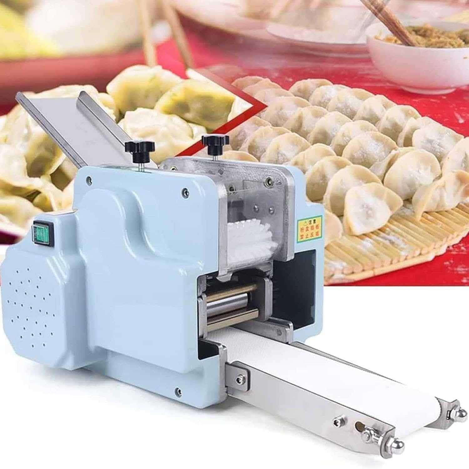 HTTGDGDH Electric Dumpling Wrapper Maker, 140W Round Mold Dough Processing Machine - Automatic Dumpling Skin Maker For Kitchen,Wontonwrappermold