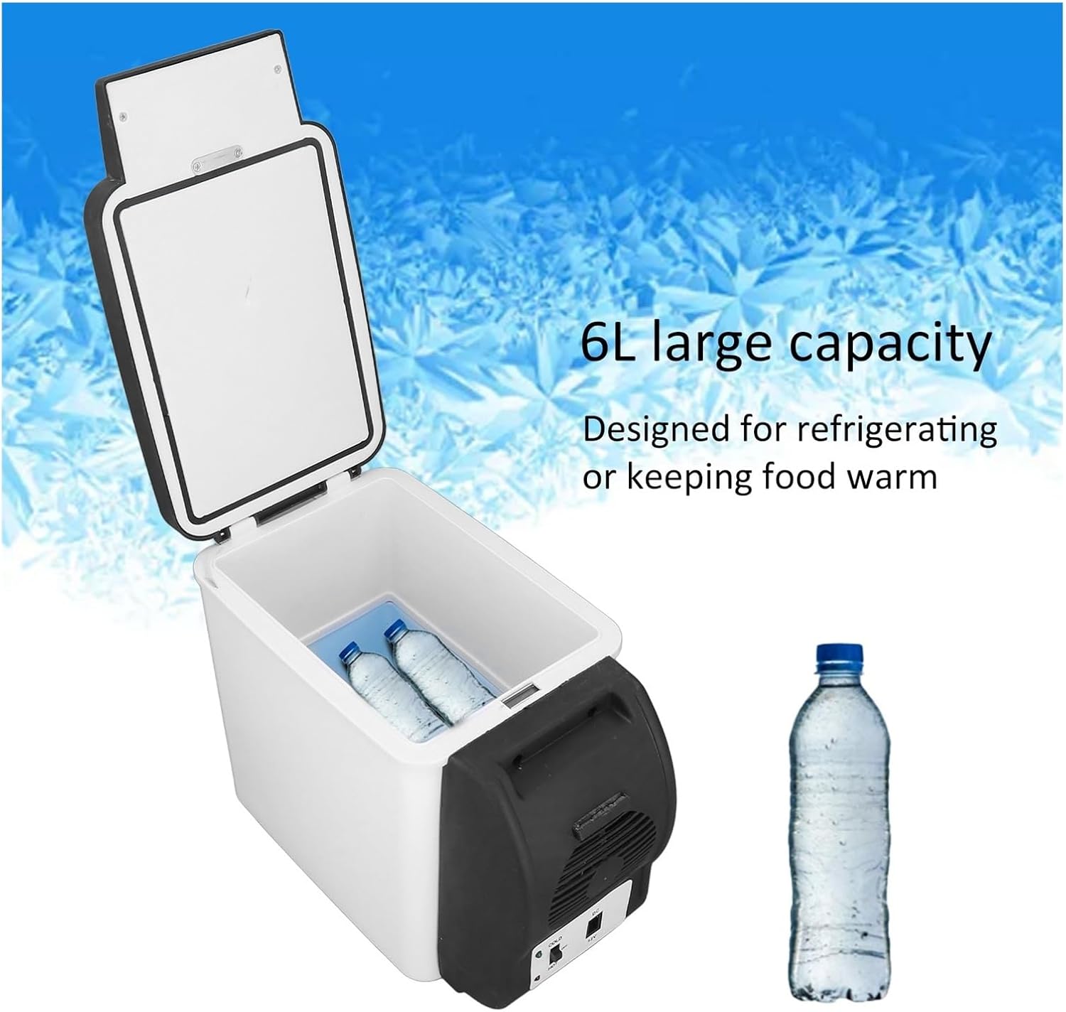 12V Car Refrigerator 37W Fridge 6L Low Noise Portable Medicine Box Cosmetic Refrigerator For Food