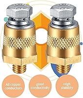 Vista 5 de Juego de 2 paquetes de conectores de terminales de batería, adaptadores de terminales de poste de batería de auto, para terminal roscado de poste