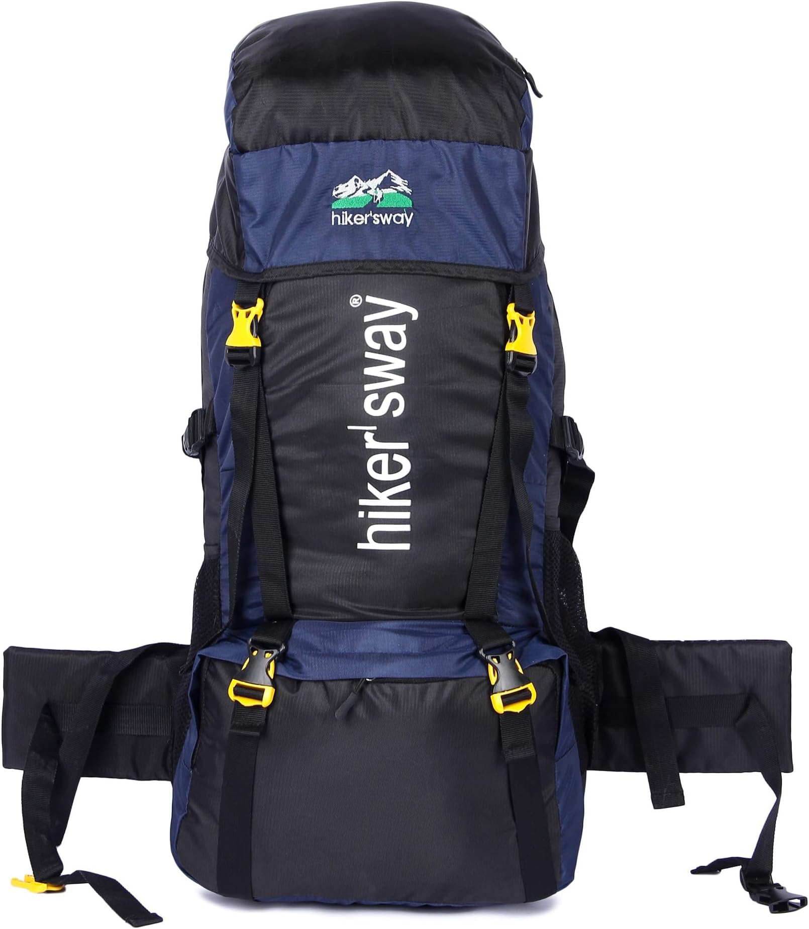 hiker's way70 Ltrs Rucksack bags Rucksacks for men Trekking bags for men backpacks Travelling Bag For men and women with waterproof compartment with rain cover