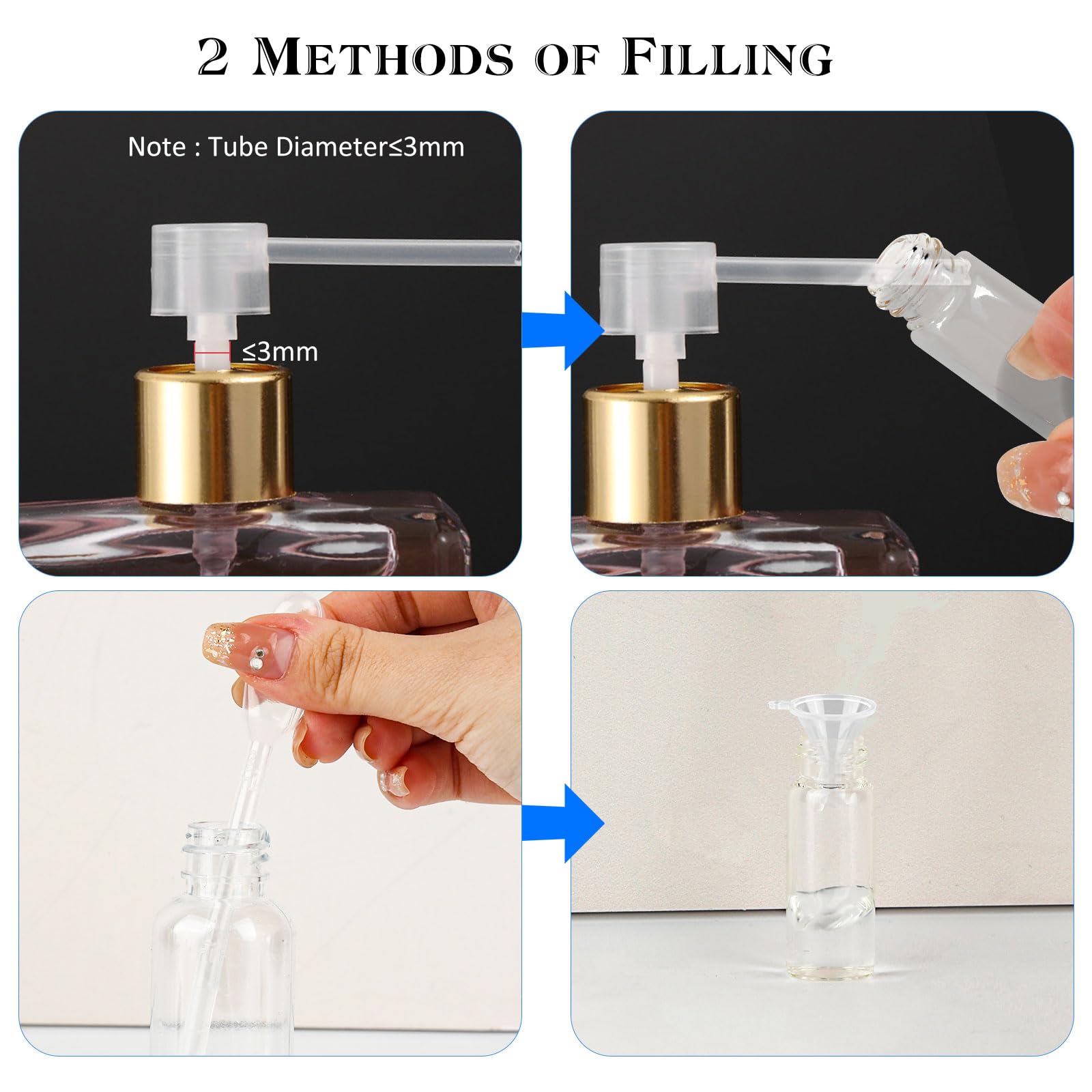 4 Bottigliette Spray Per Profumo Ricaricabili - Flaconi Campione Vuoti Per Viaggio, 5 Ml - Foto 10