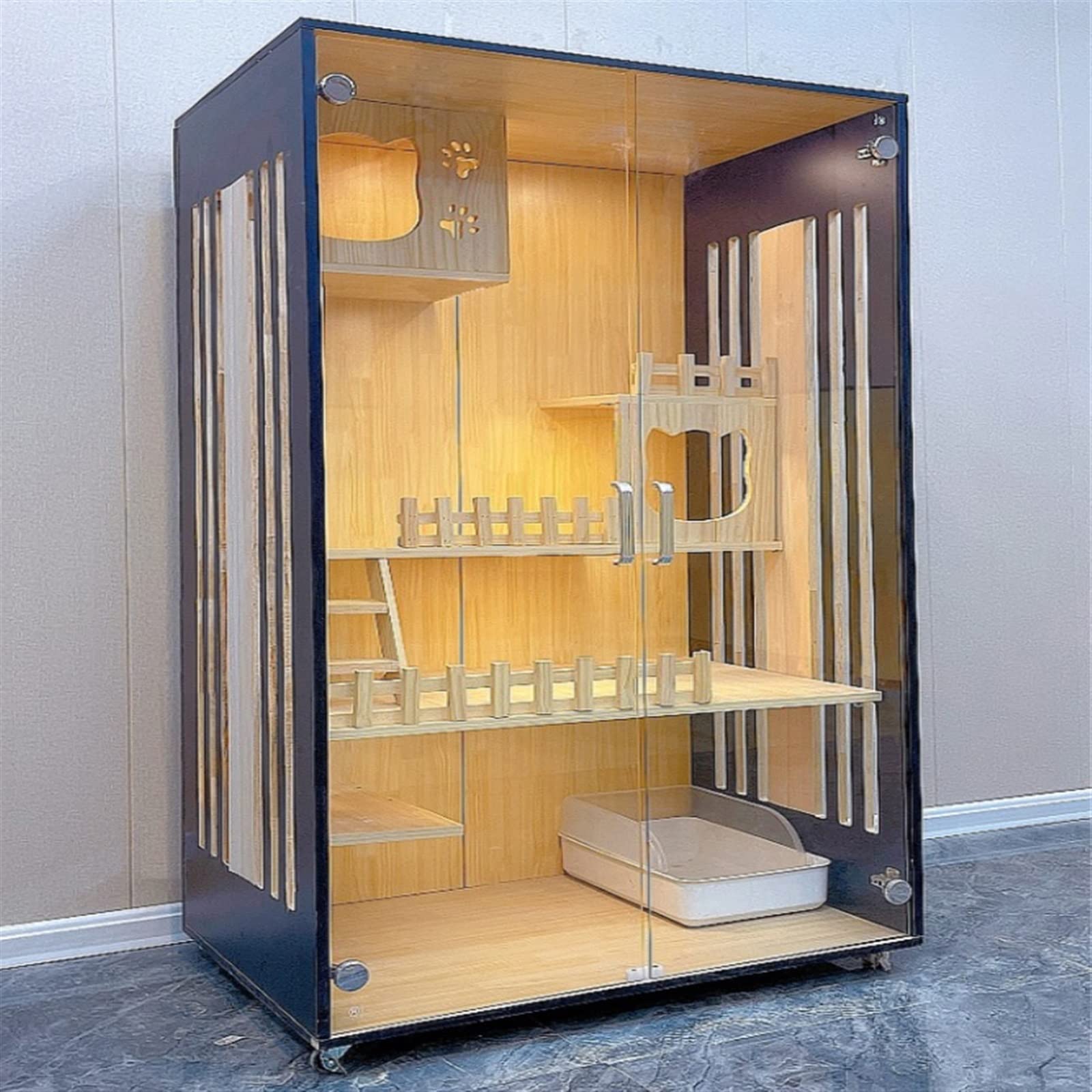 villa per gatti Gabbia for gatti Villa Home for Gabinetto for da interni Cuccia for Per interni