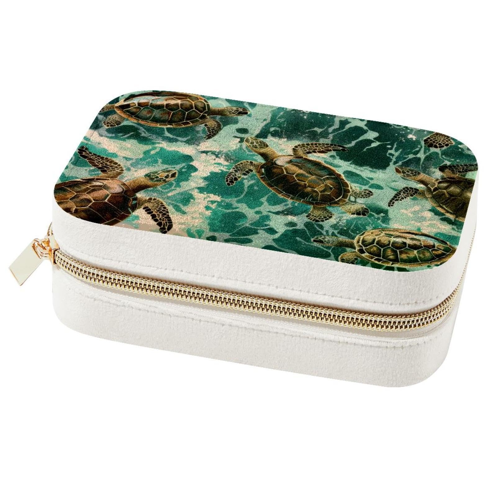 Boîte à bijoux tortue de mer idéale pour voyager avec vos bagues