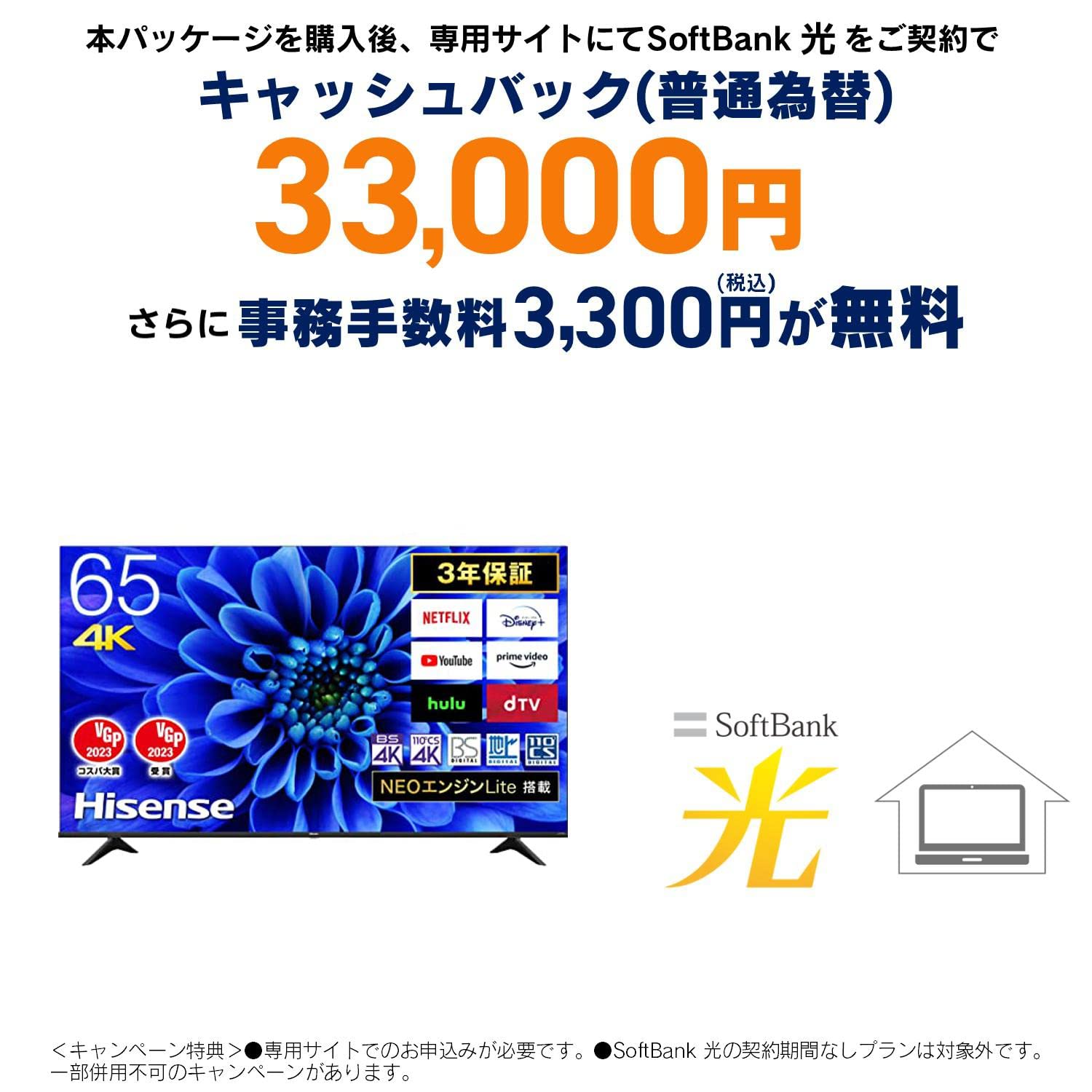 Amazon.co.jp: ハイセンス 65V型 4Kチューナー内蔵 液晶 テレビ 65E6G  