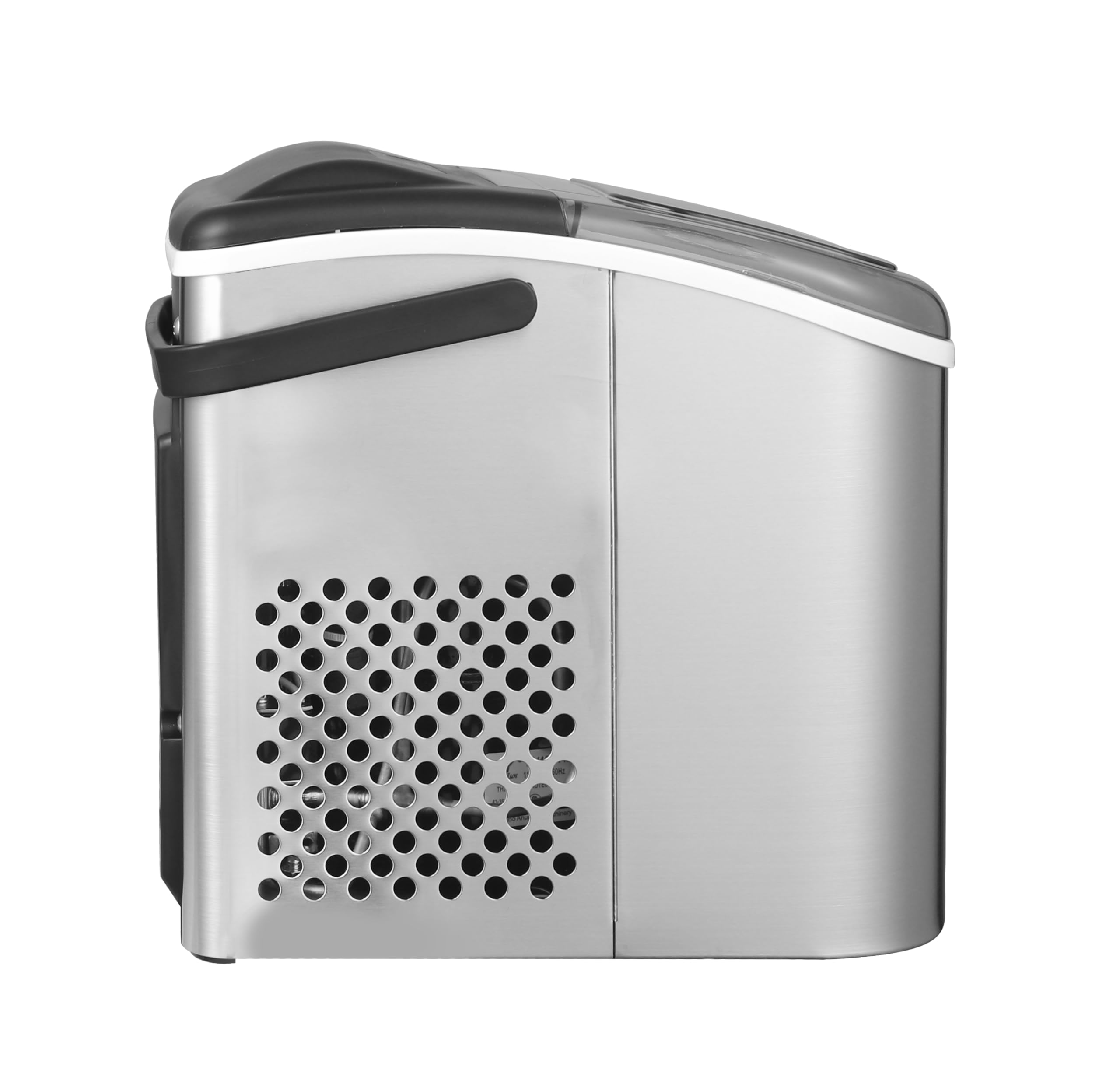 Panana Countertop Ice Makers,Automatic Clean,Portable Ice Maker 9 Bullet Ice Ready In 7-12min,26.5lbs/24h,For Home/Kitchen/Office/Party,Silver on Fridge.com - View 5