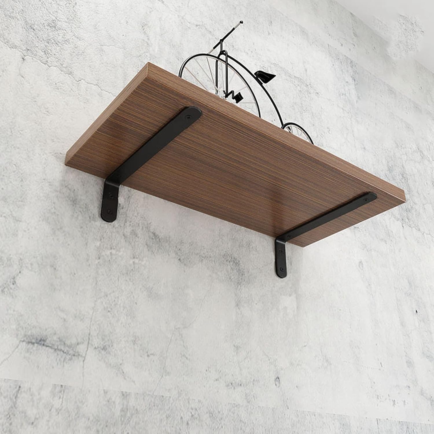 l shape brackets, Heavy Duty Shelf Brackets, Support Bracket L Shape Shelving Bracket Right Angle Bracket Shelf Supporter,for Home Decoration Storage Organizer,with Screws,2 Pcs(Size:8×15cm/3×6in) ( S