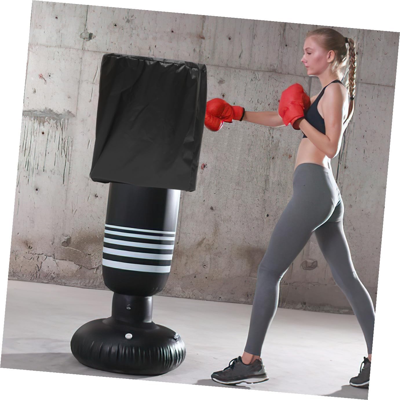 KOMBIUDA Freestanding Heavy Bag Cover Protective Cover for Boxing Equipment Use