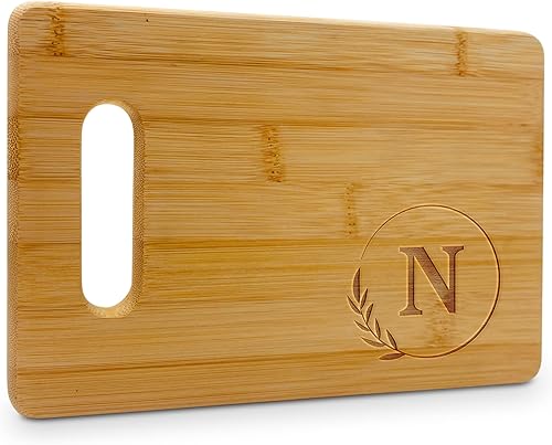 Vista 56 de Tablas de cortar personalizadas – Tabla de cortar pequeña con grabado con monograma (F) – Tabla de cortar de bambú personalizada de 9 x 6 pulgadas
