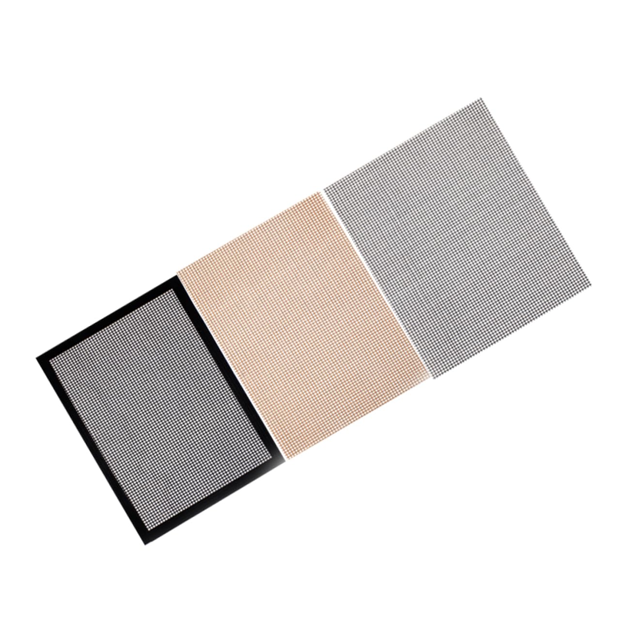 CIYODO 3Pcs Grill Cleaning Mesh Cushions Reusable Glass Fiber Barbecue Grid Mats for Easy Cooking for Picnics Restaurants and Outdoor Grilling