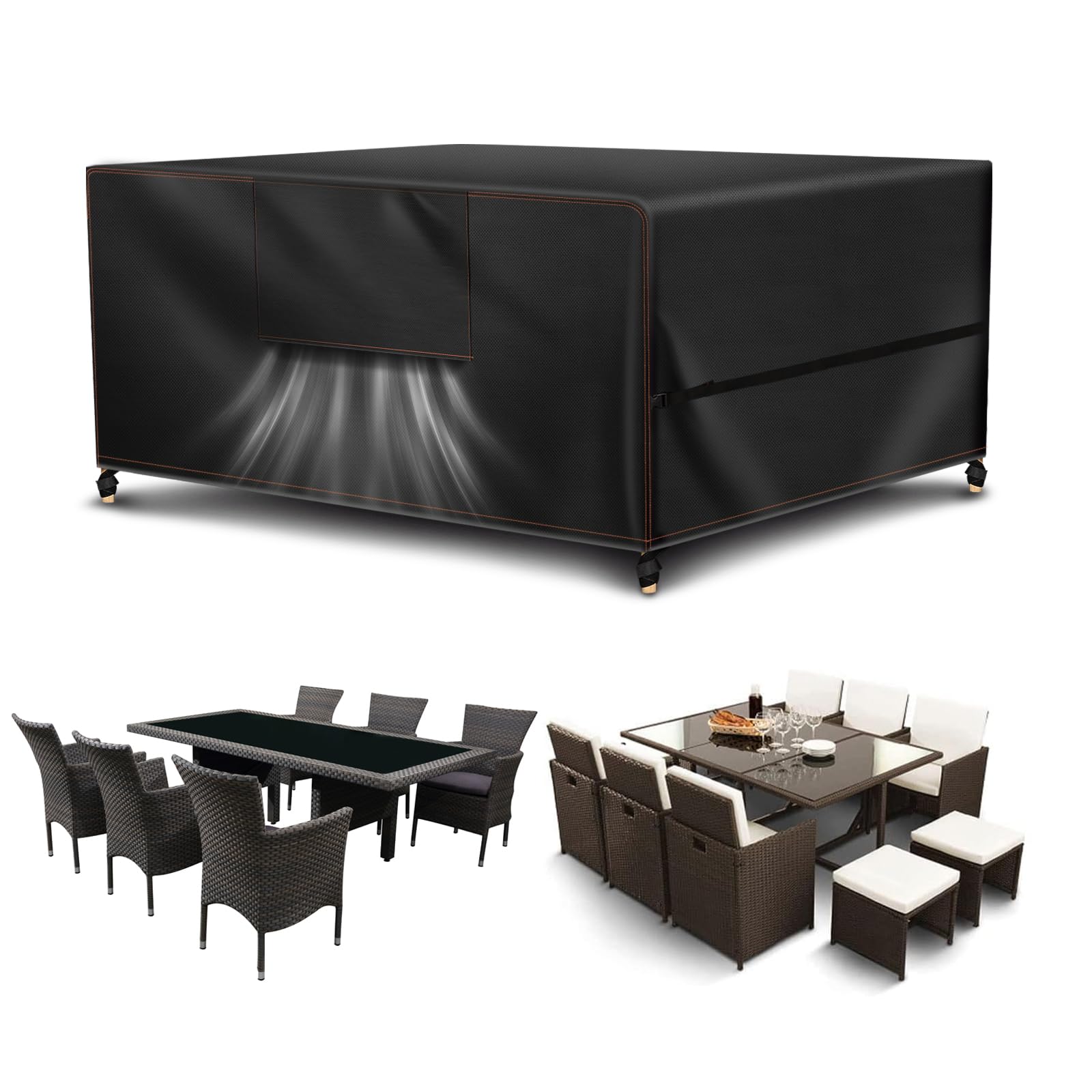 Heavy Duty Waterproof Outdoor Garden Furniture Cover 420D 250 x 210 x 90 CM