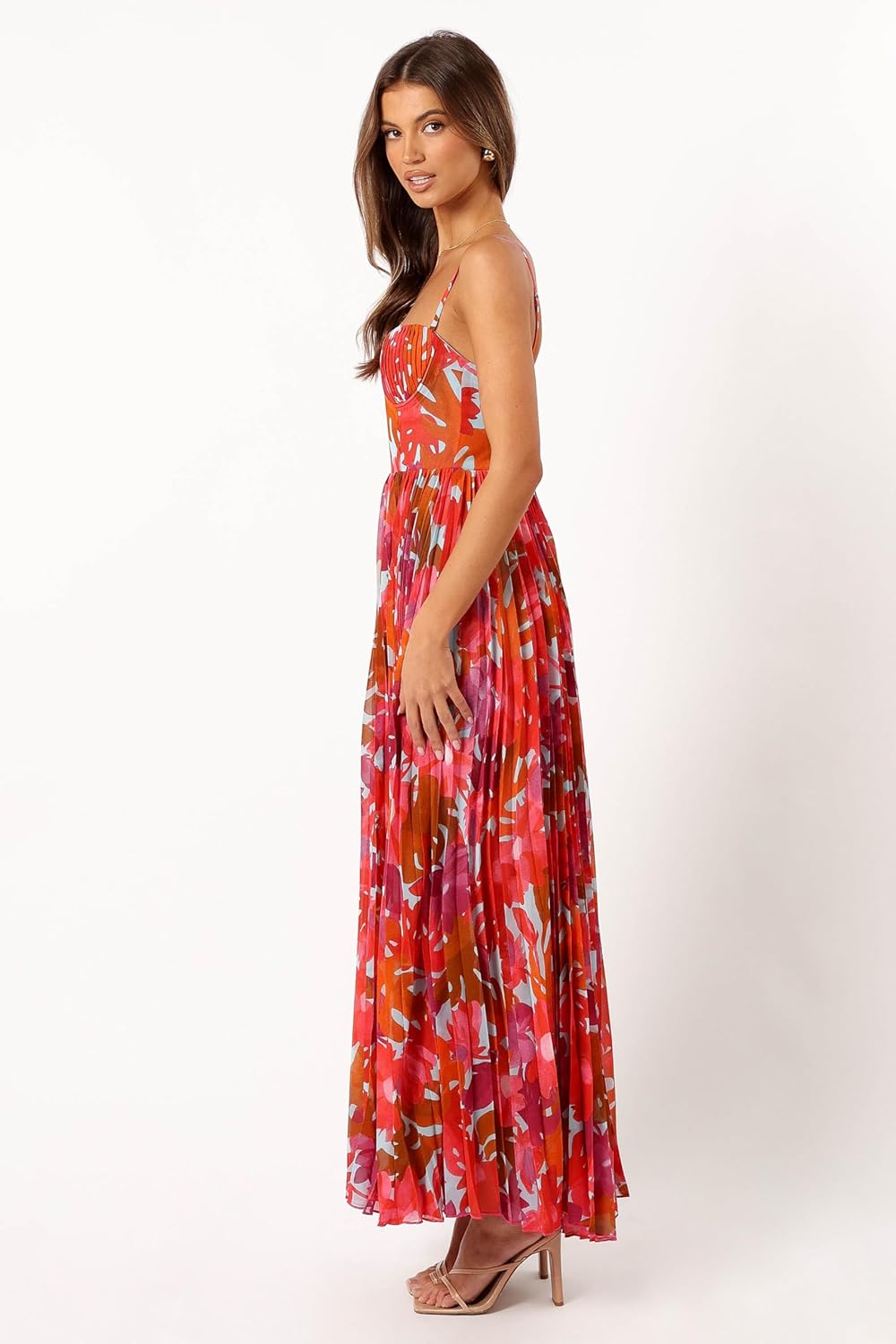 Petal & Pup Womens Achanti Pleated Maxi Dress - Image 3