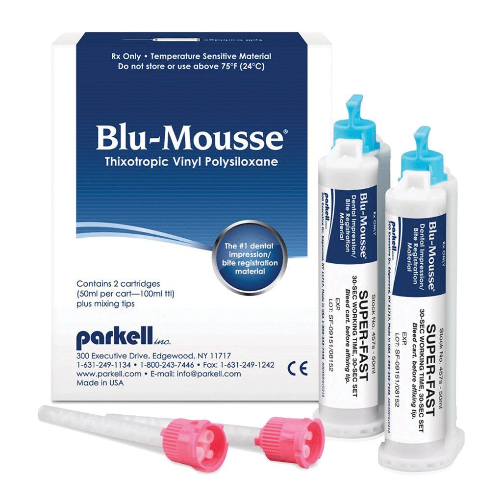 Parkell S448S Blu-Mousse Split Cartridge Super Fast Peppermint 2/Pk