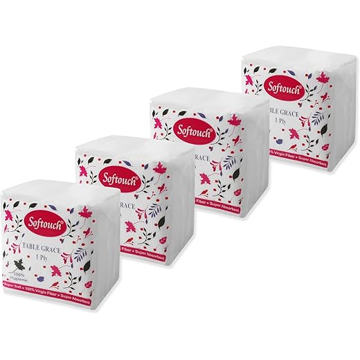 Softouch Napkins 100 pcs x4