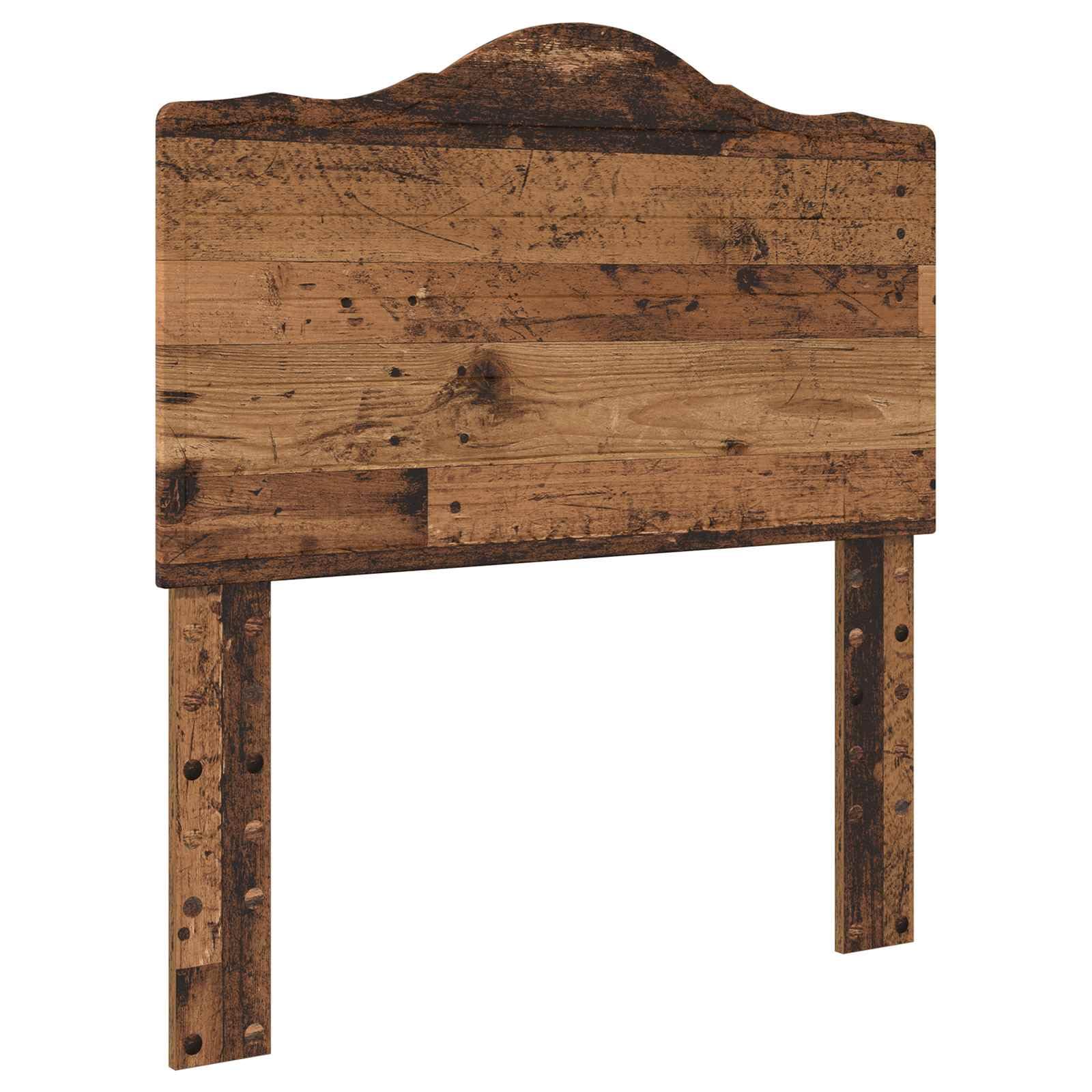 vidaXL Estructura de Cama con cabecera Madera Vieja 90 x 200 cm