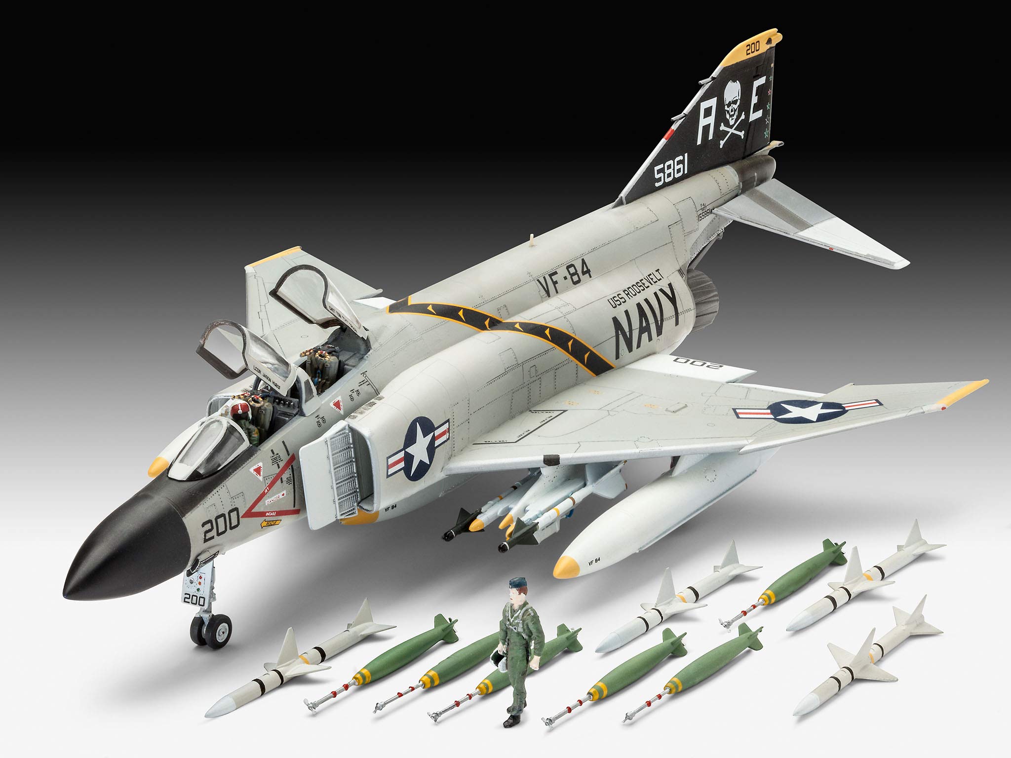 Revell of Germany 80-3941 F-4J Phantom Ll Building Kit, Aircraft