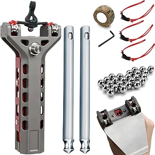 Semi Automatic Slingshot with Magazine, Metal Slingshots for Adults
