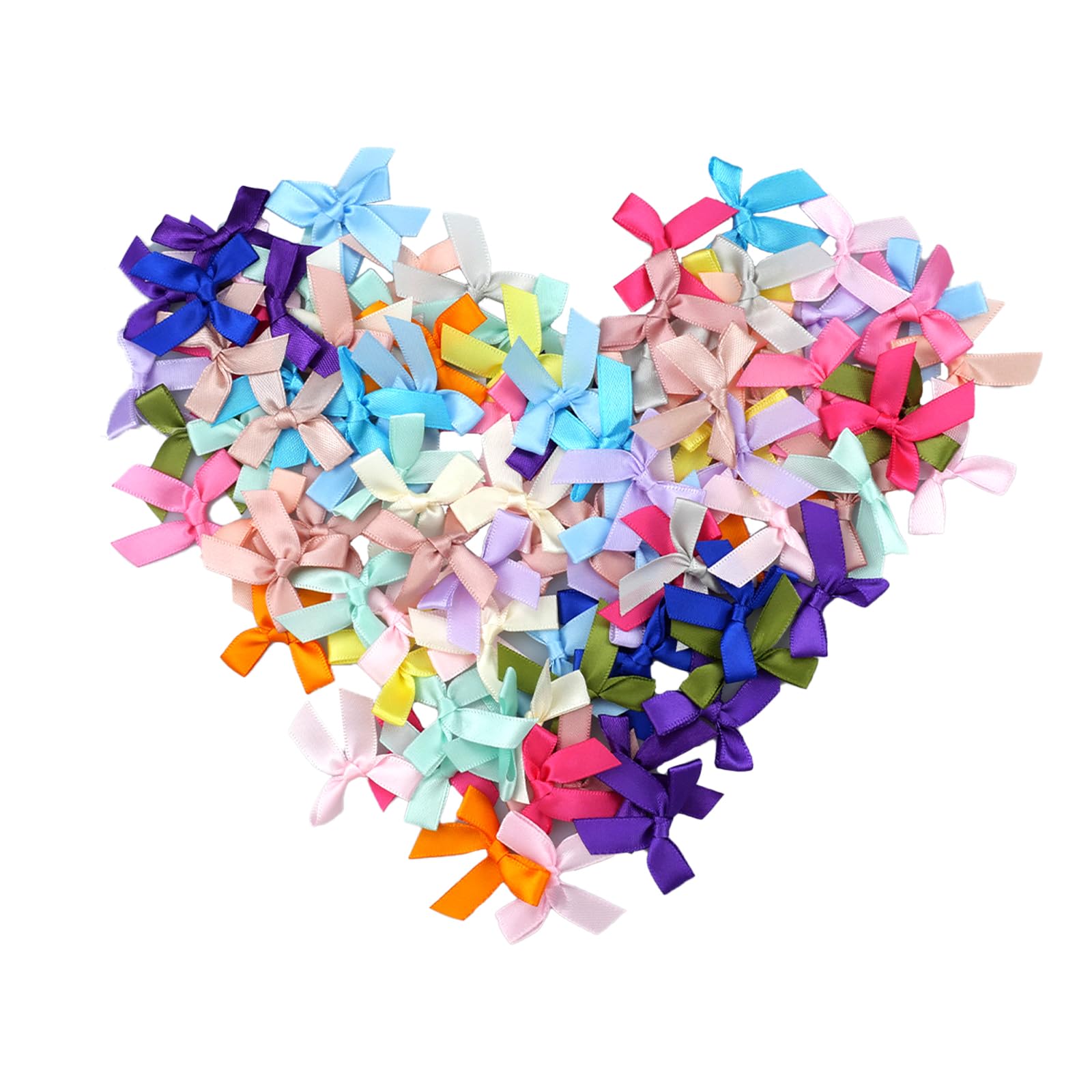 150 Fiocchi Nastro Colorati 4x4 Cm - Decorazioni Fai Da Te Per Matrimoni E Regali