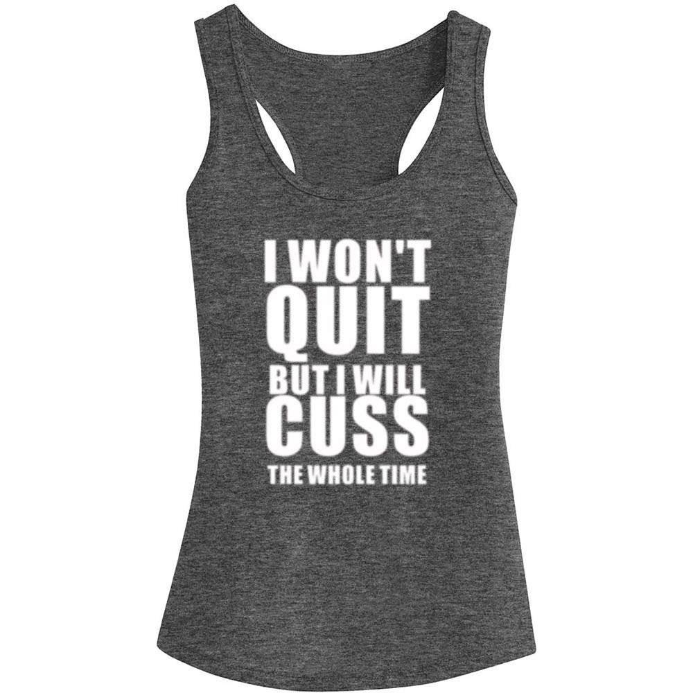 FANNOOTank Tops for Women-Womens Funny Saying Fitness Workout Racerback Tank Tops Sleeveless Shirts