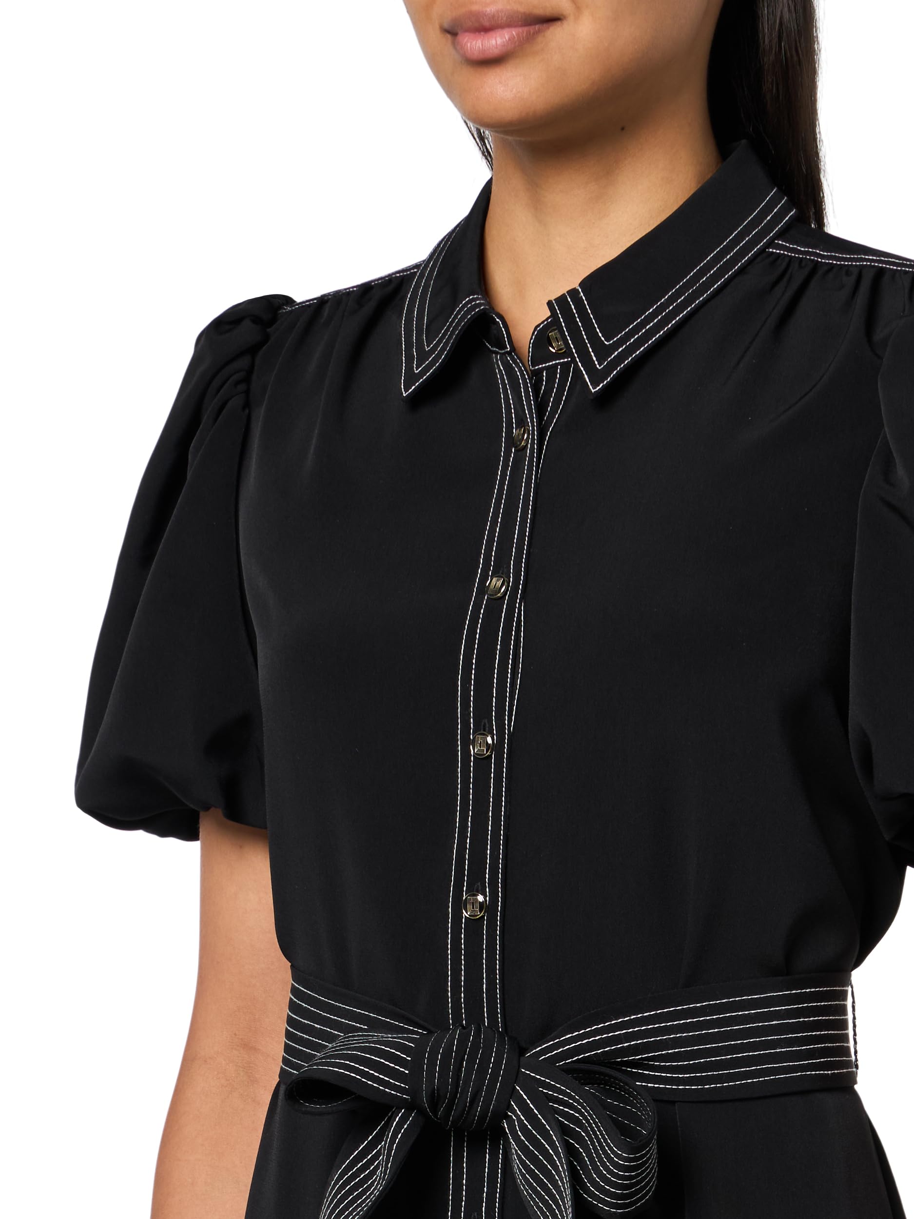 KARL LAGERFELD Comfortable Office Fashion Flirty Dress Vestito Casual Donna