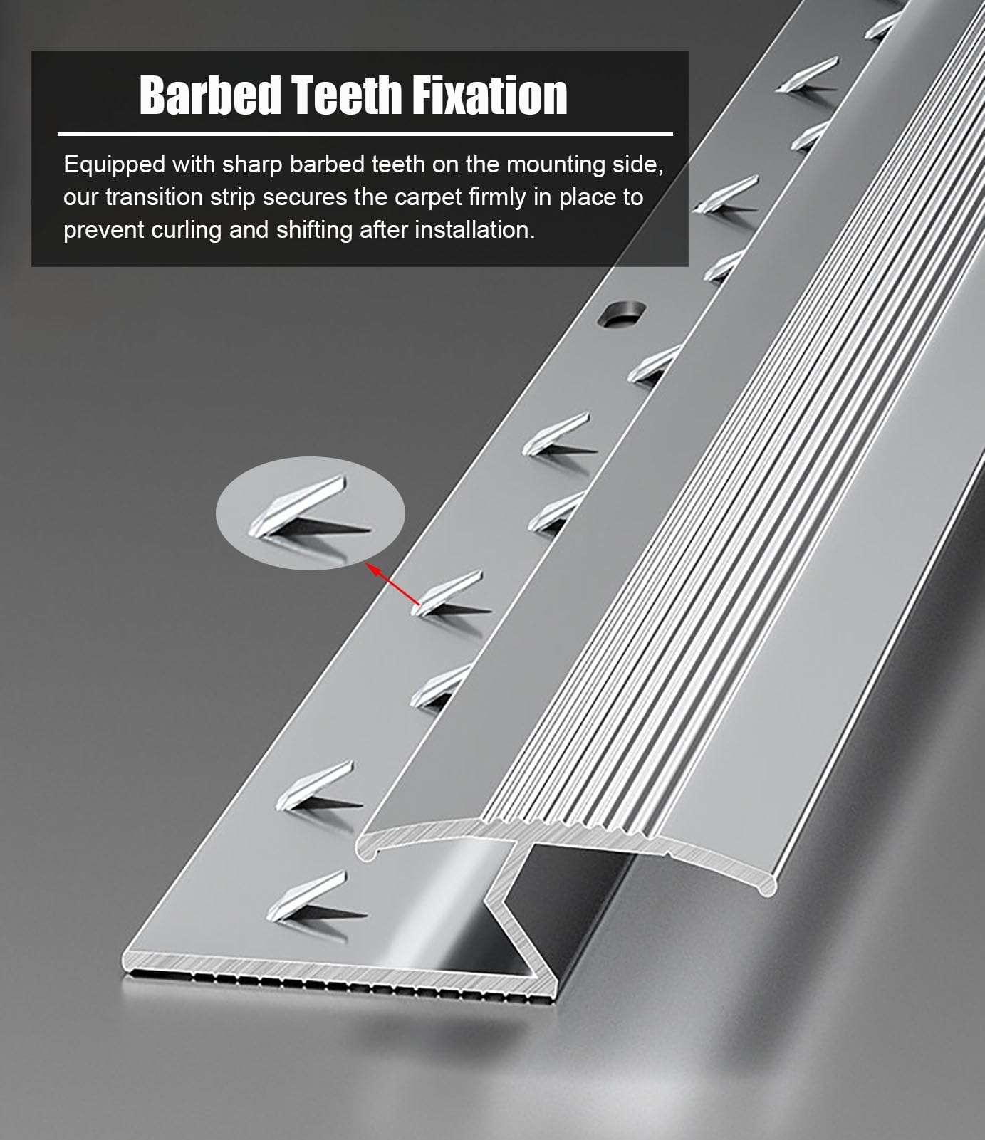 Perfil de Transición para Suelo Moldura de Aluminio para Cubrir Bordes en Forma
