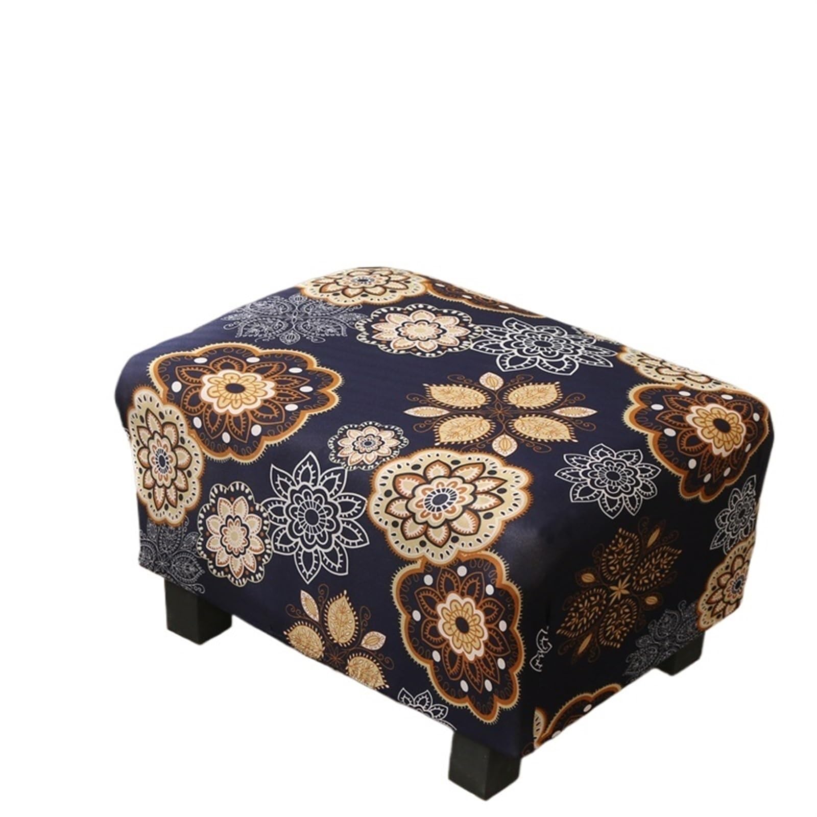 YXINAER Foot Stool Cover Ottoman Rectangular Storage Footstool Cover(Type1)