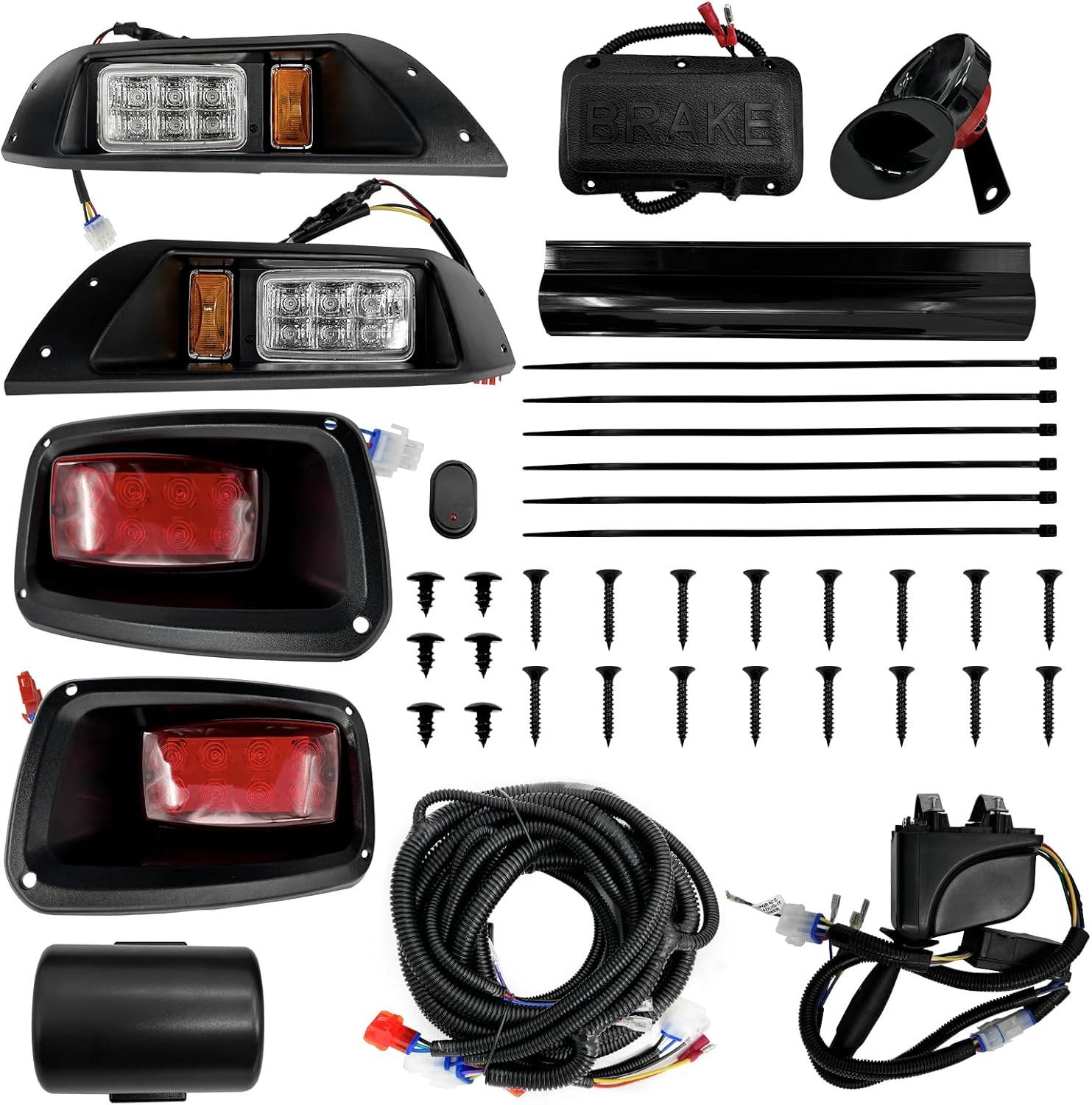 Golf Cart Led Lights LED Headlight Tail Light Kit Compatible With - Main Image