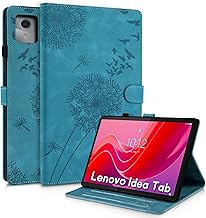 Case for Lenovo Idea Tab 11 Inch Tablet 2025 Dandelion PU Leather Flip Case Wallet Case Magnetic Case for Lenovo Idea Tab 11 Inch Tablet 2025 TB-336ZU TB-336FU Blue