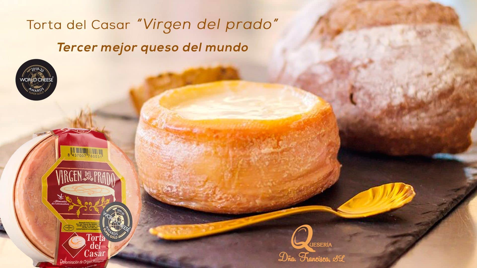 Pack 2 Tortas del Casar Virgen Del Prado “Tercer Premio Mejor Queso del Mundo”
