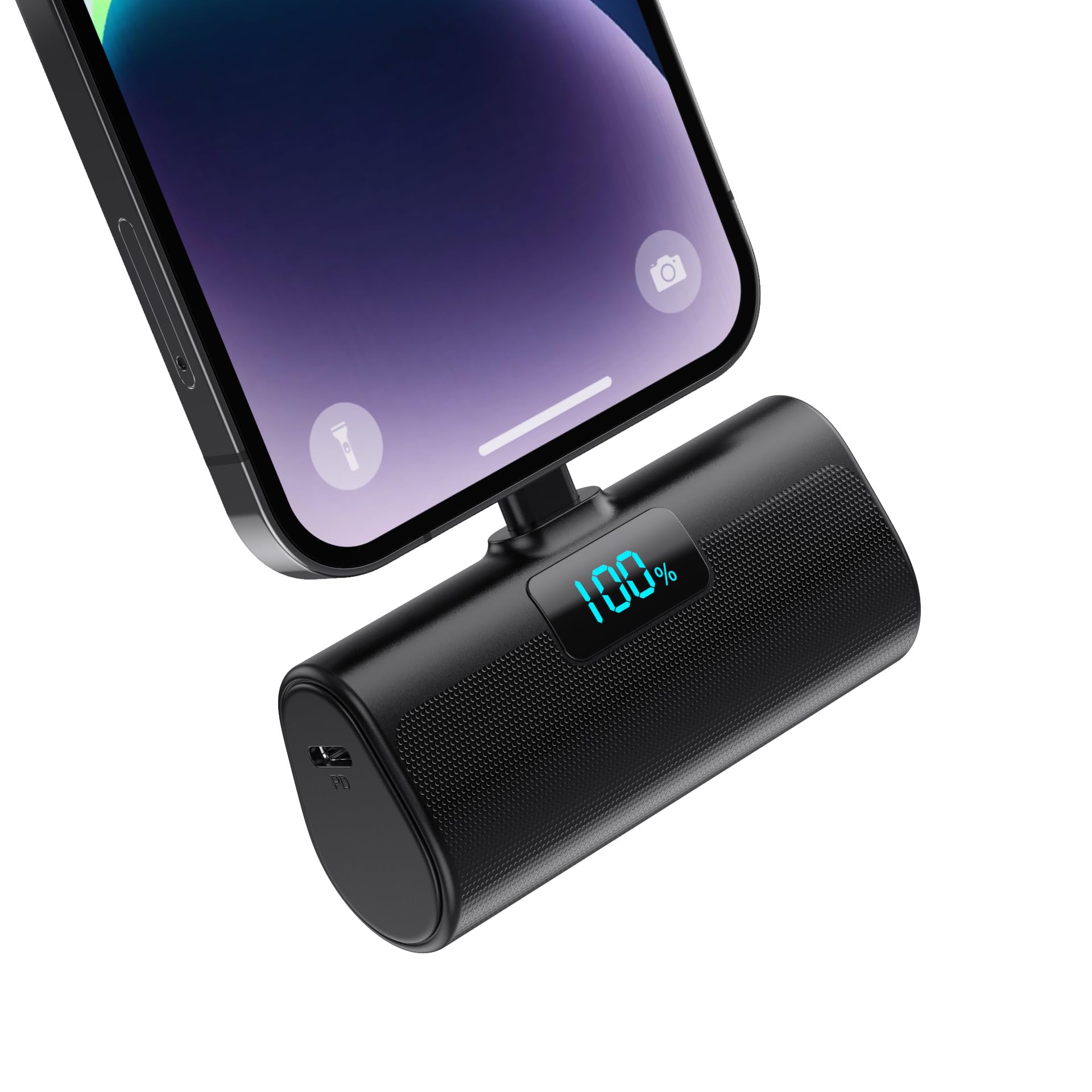 HETP Mini Power Bank 5200mAh, 20W PD Ricarica Rapida Powerbank, Ultra Compatto Caricatore Portatile con LCD Display Batteria Esterna per iPhone 14/14Pro Max/13/13 Pro Max/12/12Pro/11/X/XR/8/7/6 ecc