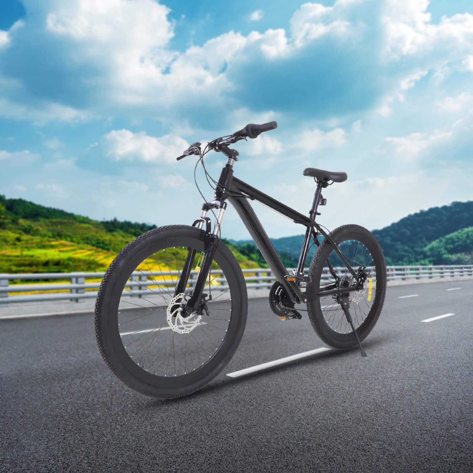 Mountainbike 26 Zoll Premium Mountainbike 21 Gang Schaltung, Doppelscheibenbremse Fahrrad Herren Bike für alle Arten von Straßen, MTB Fahrrad für Mädchen Jungen Herren und Damen