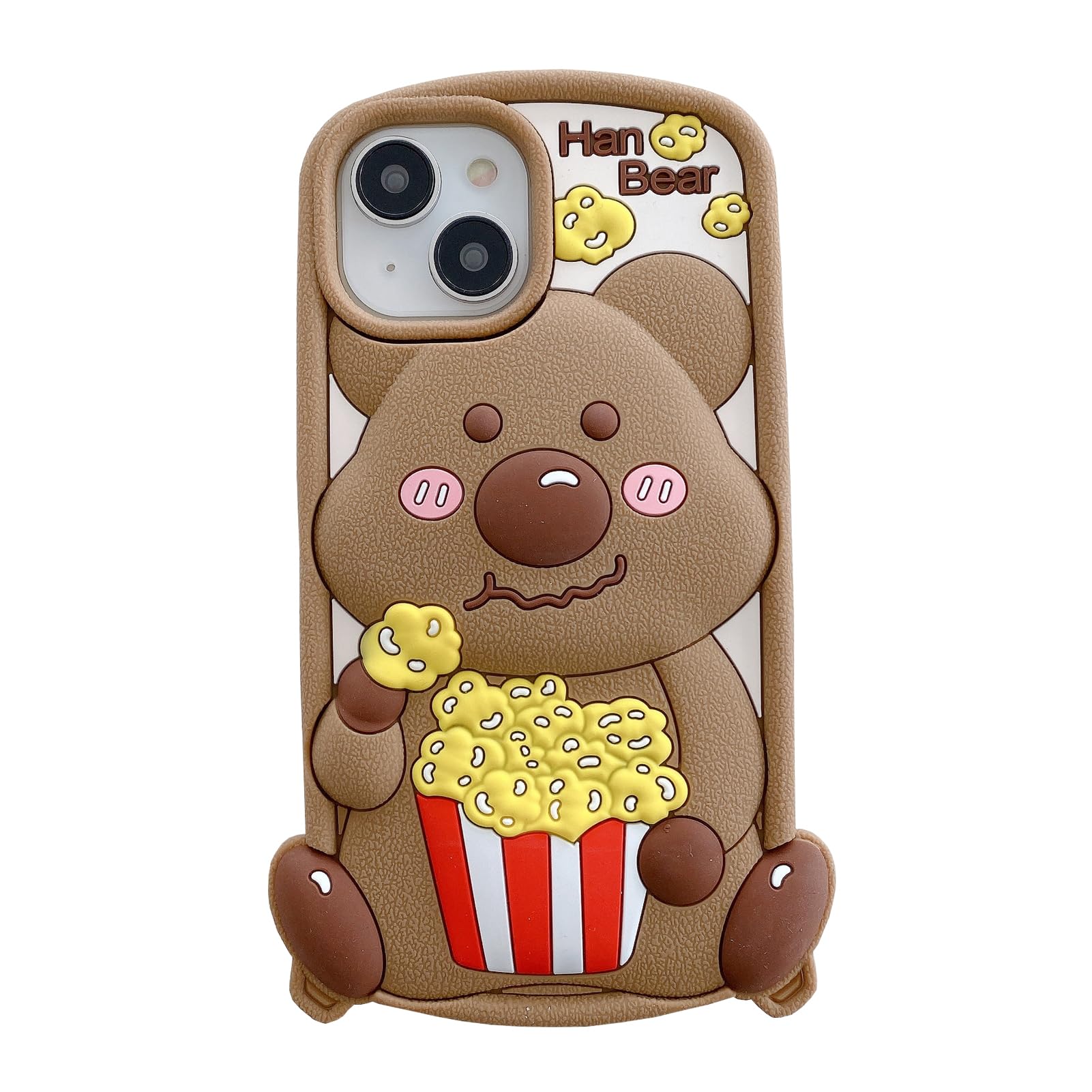 Coque IPhone 11 Avec Lanière - Design Cartoon Ourson Noir - + Câble Inclus - Neuve