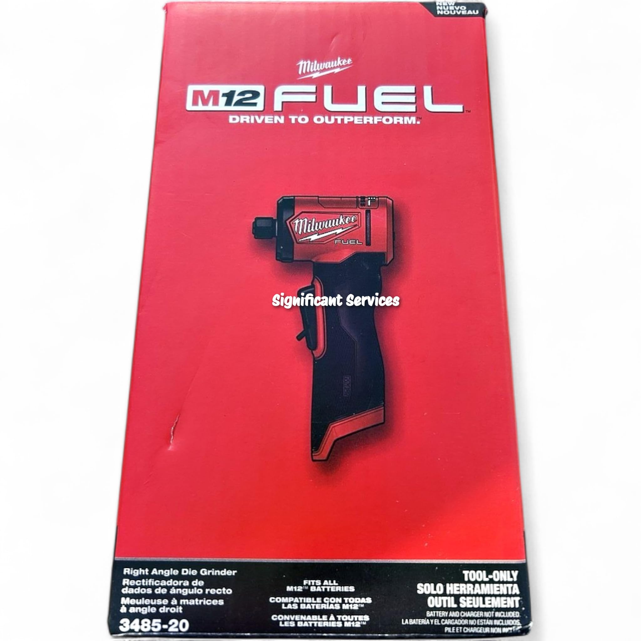 Milwaukee Electric - M12 Fuel 1/4 INCH Right Angle DIE Grinder Tool