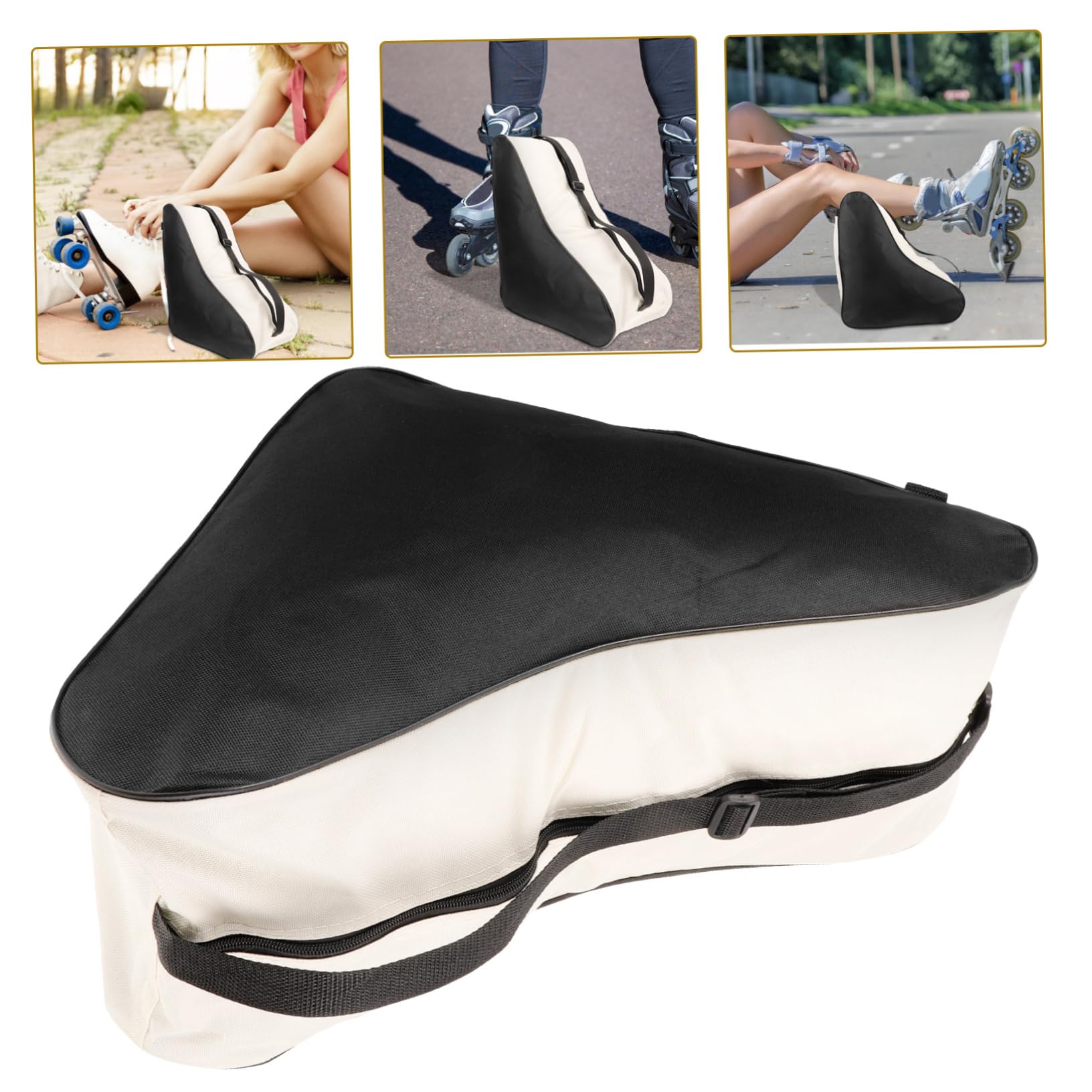 iplusmile De Rangement pour Patins À Glace Accessoires De Patinage De Patins À Bandoulière À en Ligne À Chaussures De Transport en Tissu Oxford