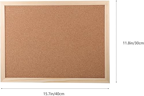 Miniatura 6 de NUOBESTY Tablero de anuncios de doble cara de 11.8 x 15.7 in, para montaje en pared, para presentación, mensaje y aviso, tablón de notas colgante,