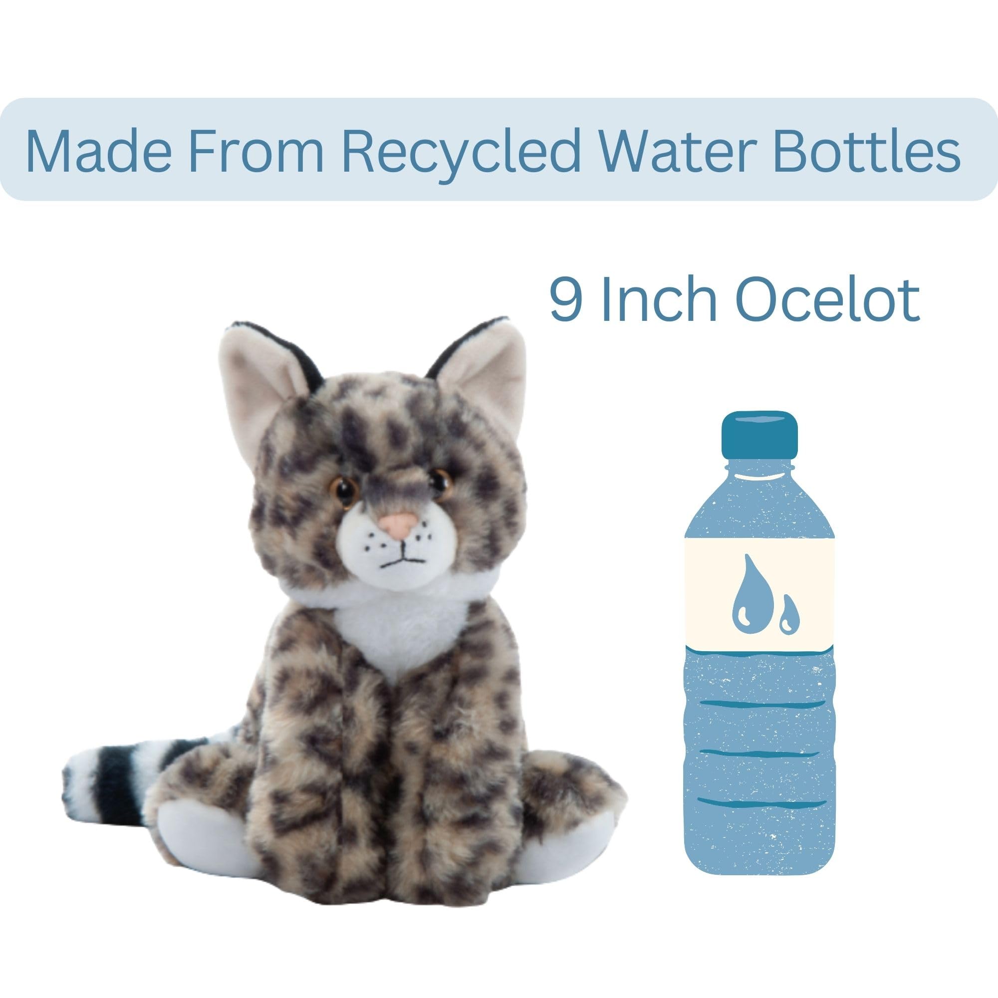 Amazon.com: The Petting Zoo Ocelot Stuffed Animal Plushie, Gifts