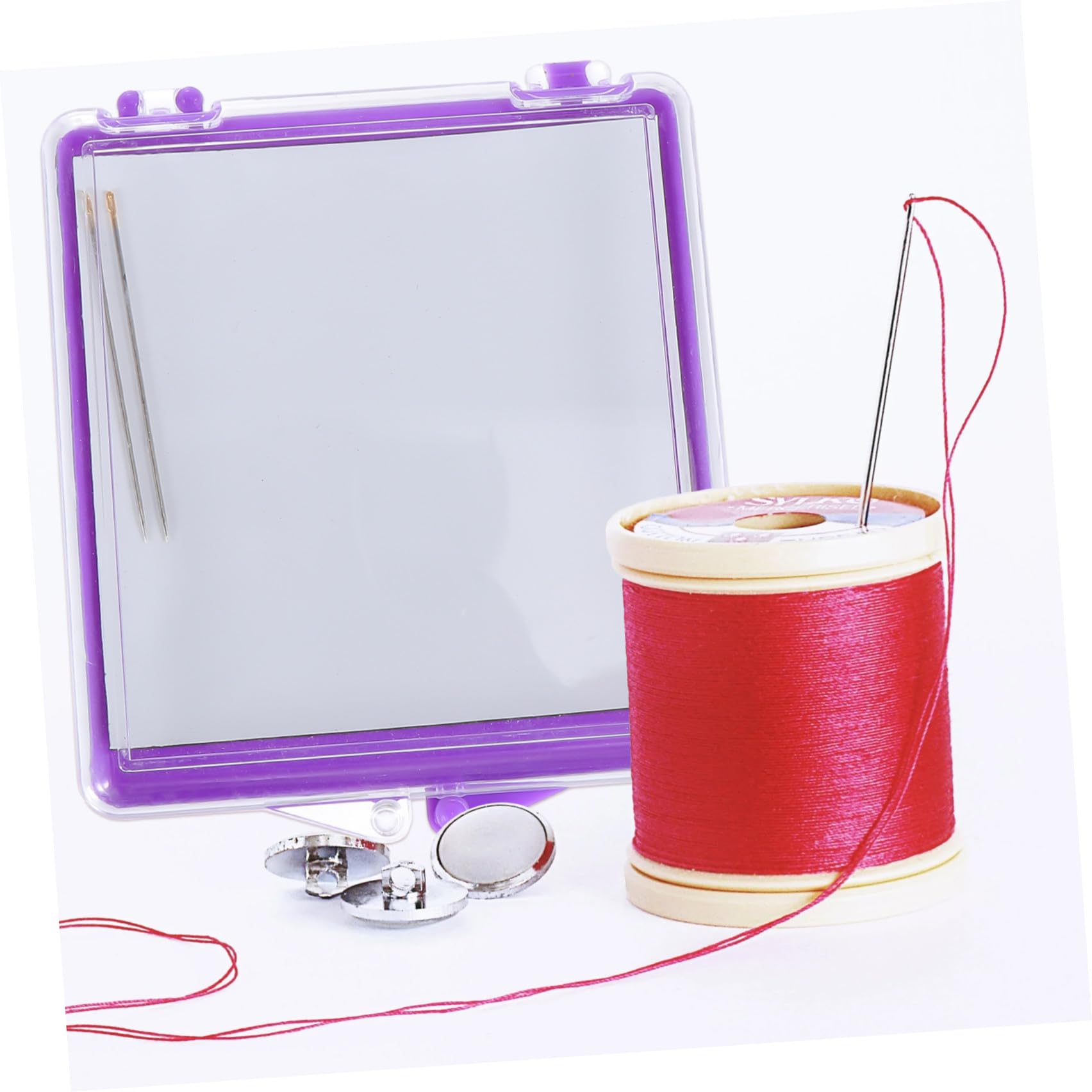 EXCEART 6piezas Contenedor De Herramientas De Costura Magnético Soporte De Agujas Alfiletero Portátil Para Coser y Manualidades Para Agujas Clips y Objetos Metálicos